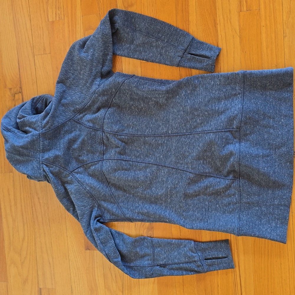 Athleta CYA Heathered Blue Hoodie Sweatshirt- M - Picture 12 of 12